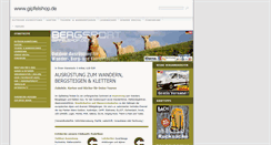 Desktop Screenshot of gipfelshop.de